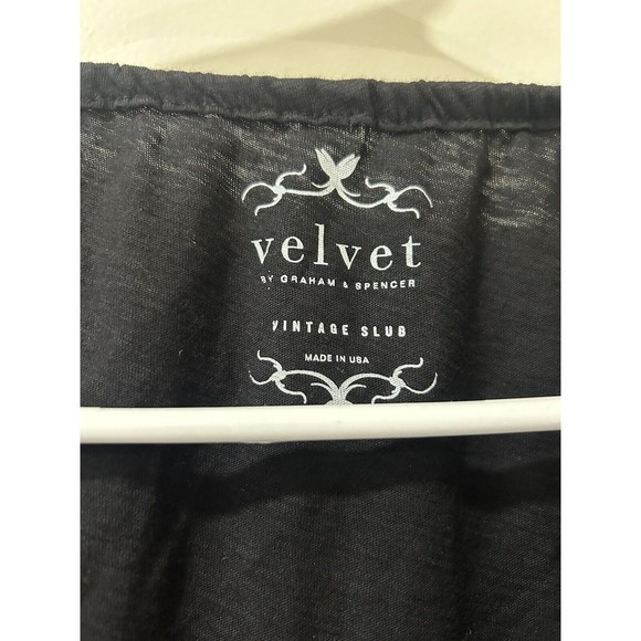 Velvet by Graham & Spencer Black Long Sleeve Blouse 1X NWT - Picture 4 of 6